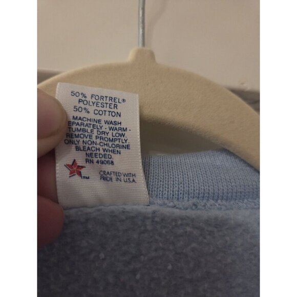 Vtg 80s 90s United States Navy Mom Crewneck Sweatshirt Size L Military Flaws - Picture 6 of 9